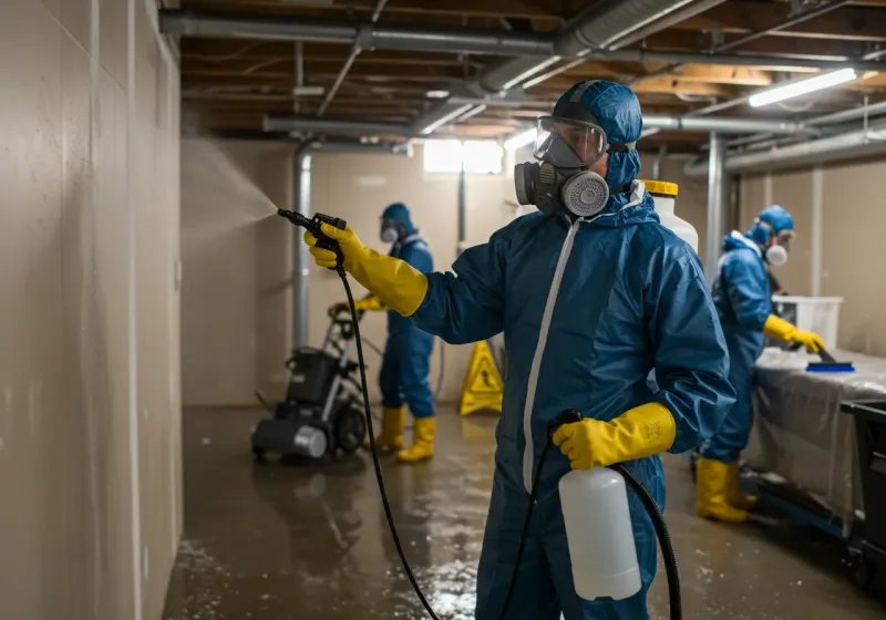 Basement Sanitization and Antimicrobial Treatment process in City of Winchester, VA